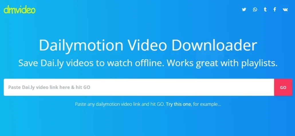 Descargador de vídeos de Dailymotion